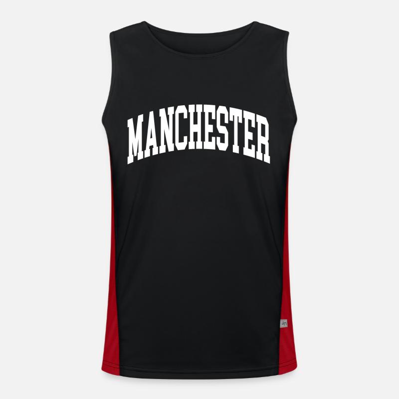 manchester Funktionelles Kontrast-Tank Top für Männer 
