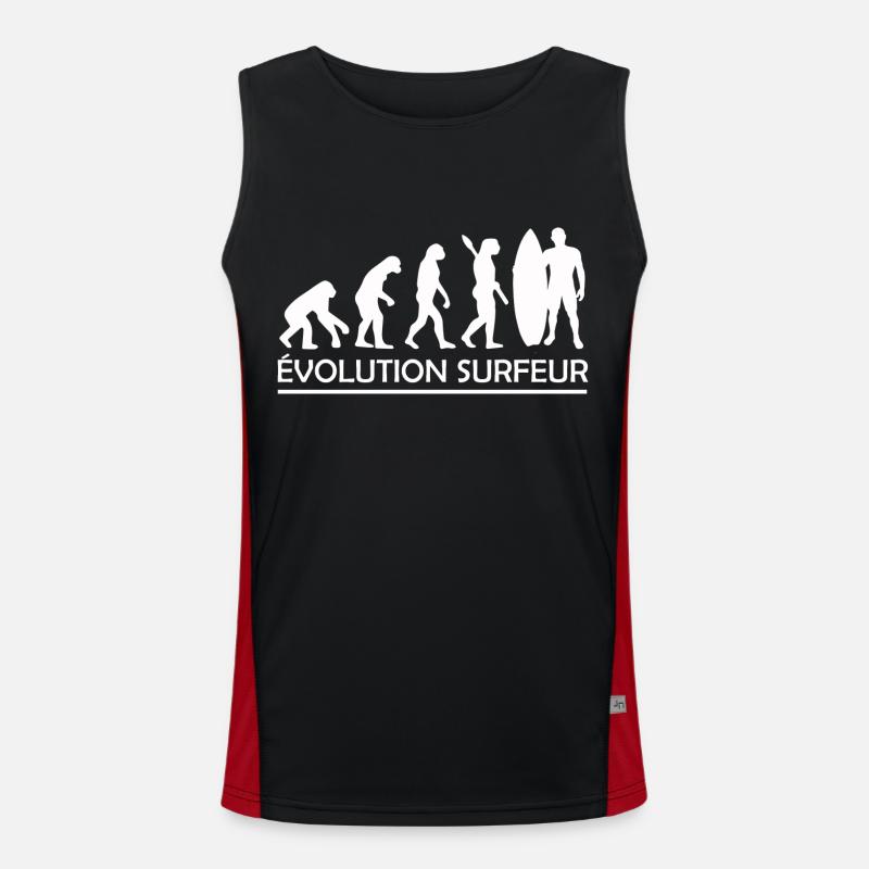 évolution surfeur / cadeau surfeur Débardeur respirant contrasté Homme 
