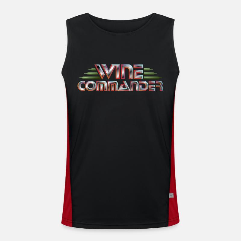 WINE COMMANDER Men's Functional Contrast Tank Top 