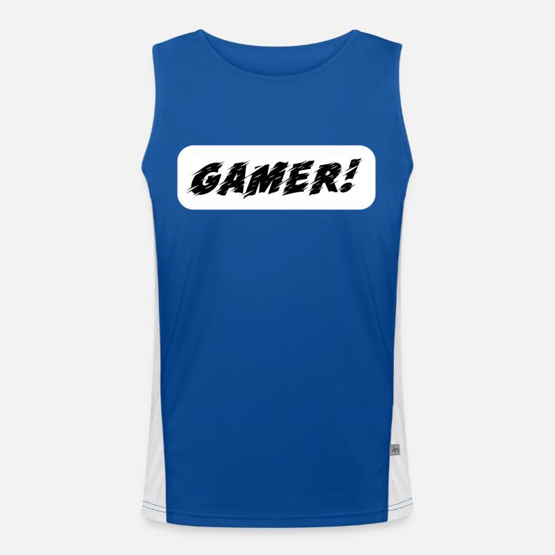 Game Gaming PC Men's Functional Contrast Tank Top 