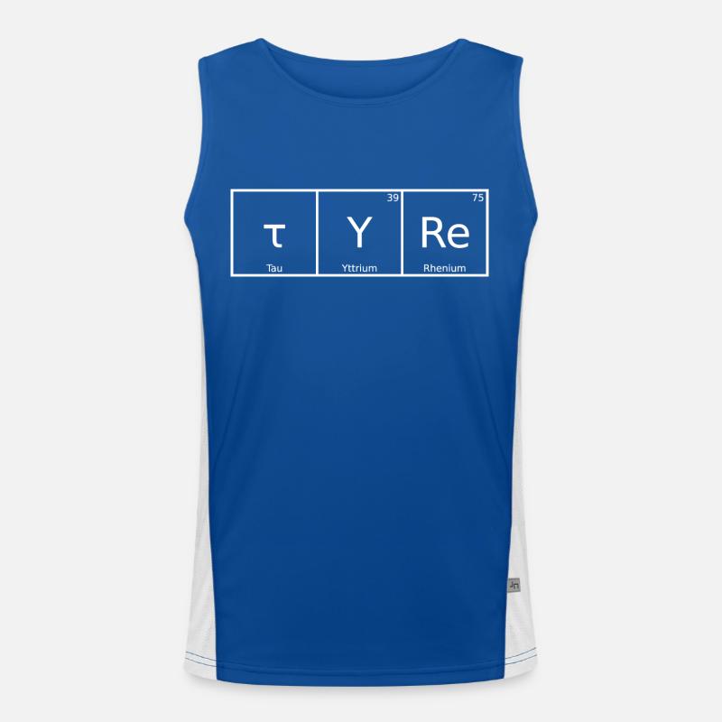 Tyre Name First Name Chemistry Periodic Table Elements Men's Functional Contrast Tank Top 