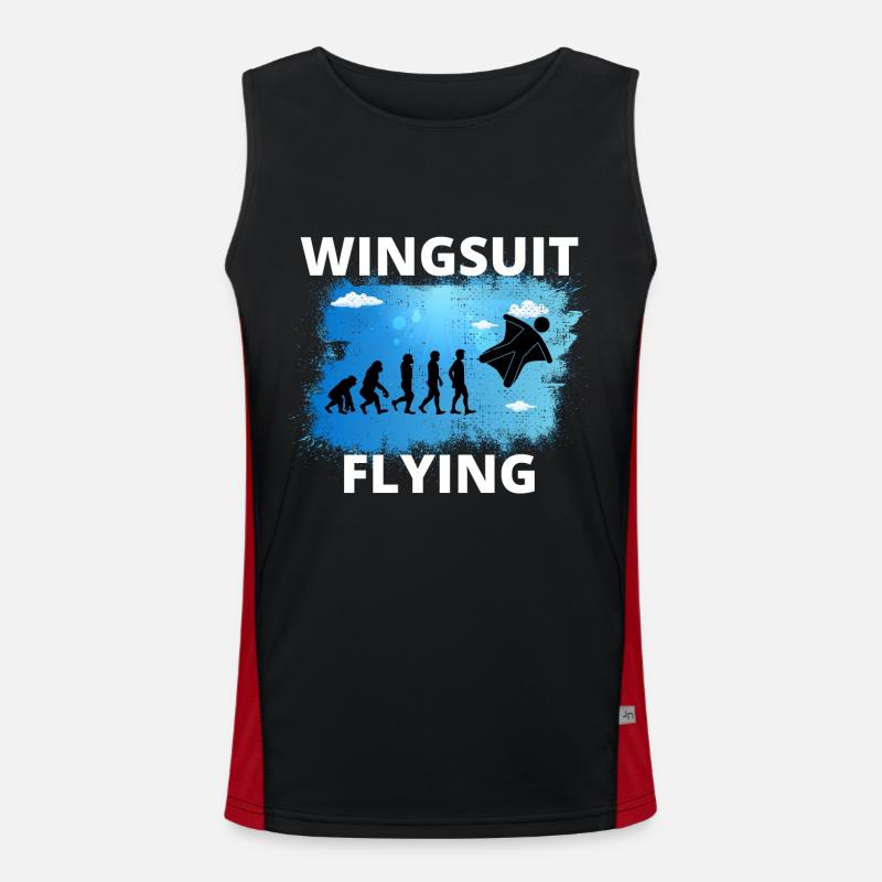 Wingsuit volant Base Jumping Skydiving Evolution Débardeur respirant contrasté Homme 