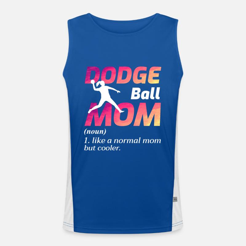 Völkerball Mama Muttertag Lustig Funktionelles Kontrast-Tank Top für Männer 