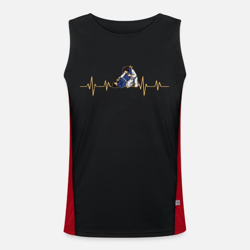 Jiu Jitsu Mädchen BJJ Kampfsport Kampfkunst Funktionelles Kontrast-Tank Top für Männer 