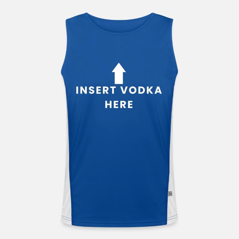 Insert Vodka Here Men's Functional Contrast Tank Top 