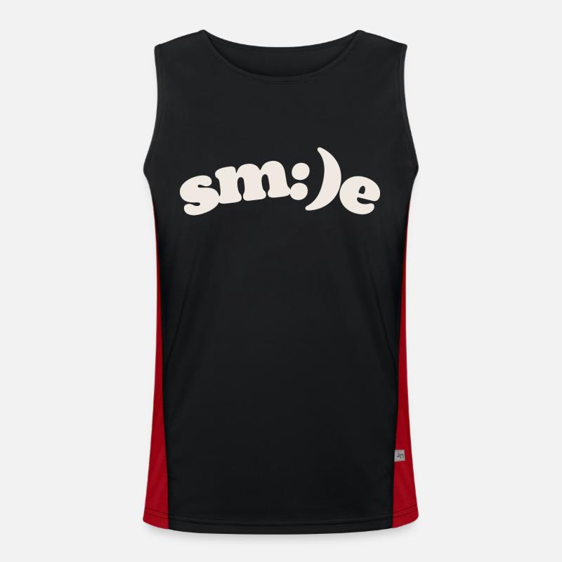 Sourire Débardeur respirant contrasté Homme 