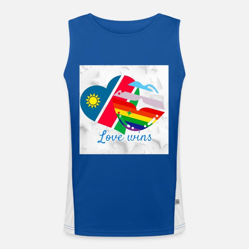 Namibia pride Men's Functional Contrast Tank Top 