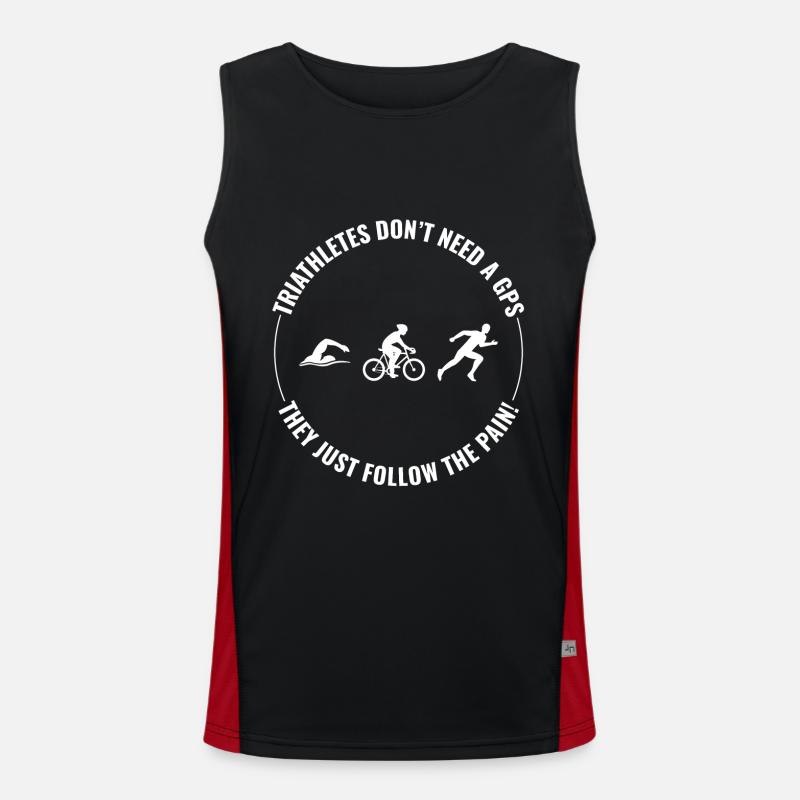 Natation Vélo Course Triathlon Triathlète Athlétisme Débardeur respirant contrasté Homme 