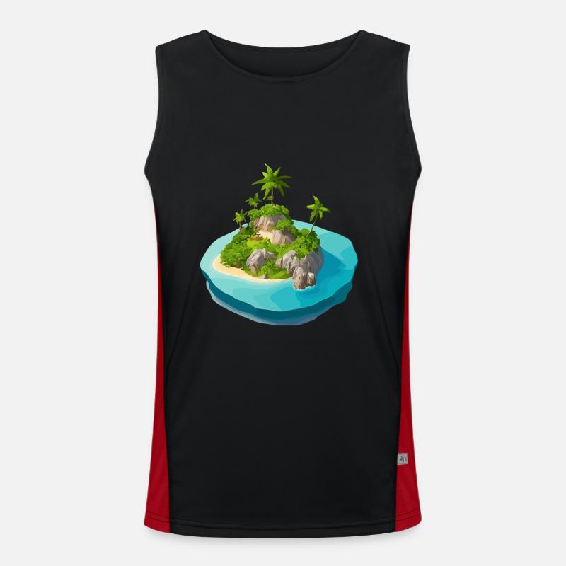 Îlot vectorisé Débardeur respirant contrasté Homme 