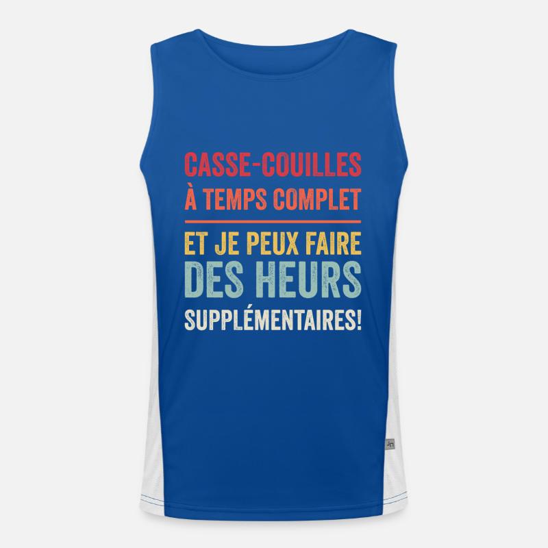 Casse Couilles à Temps Complet Débardeur respirant contrasté Homme 