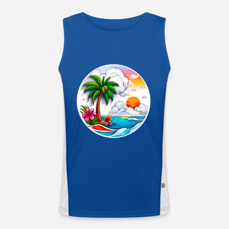 Ready for a holiday Men's Functional Contrast Tank Top 
