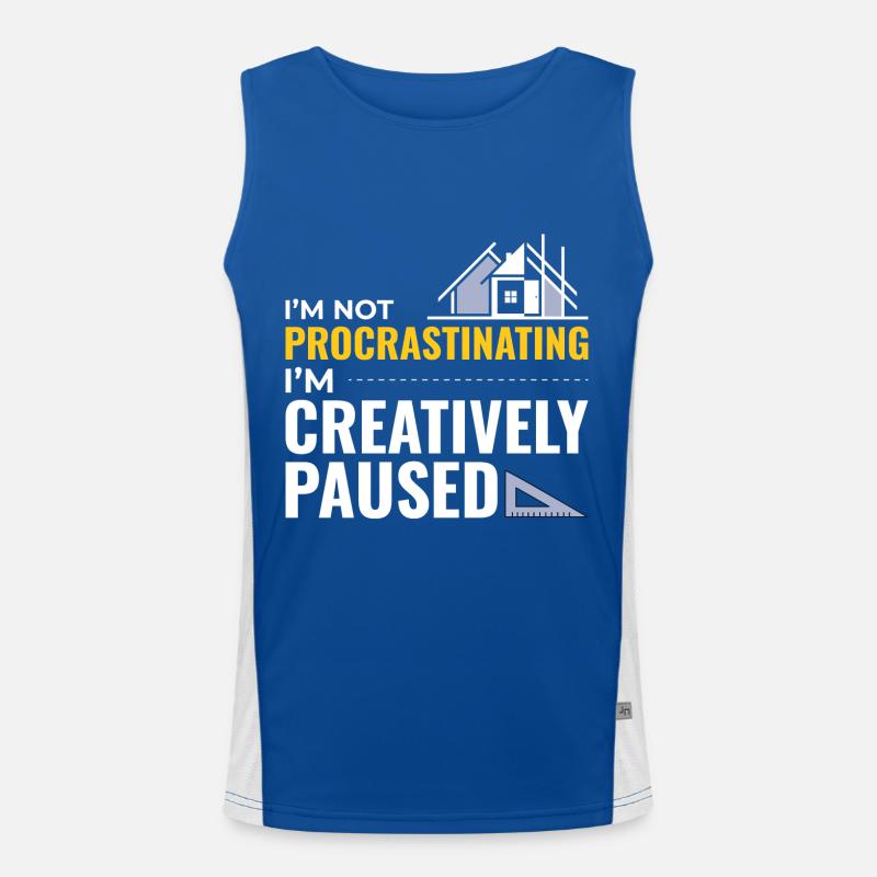 Architectes Construction Créativité Procrastination Débardeur respirant contrasté Homme 