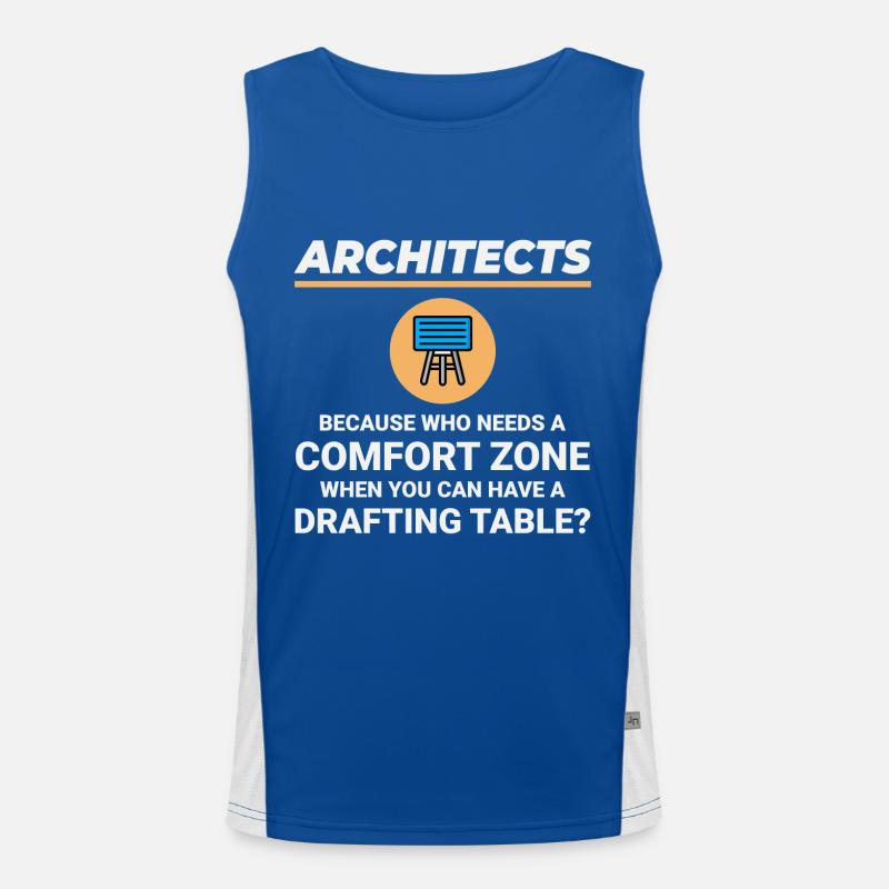 Table à dessin d’architecte Construction Architecture Débardeur respirant contrasté Homme 