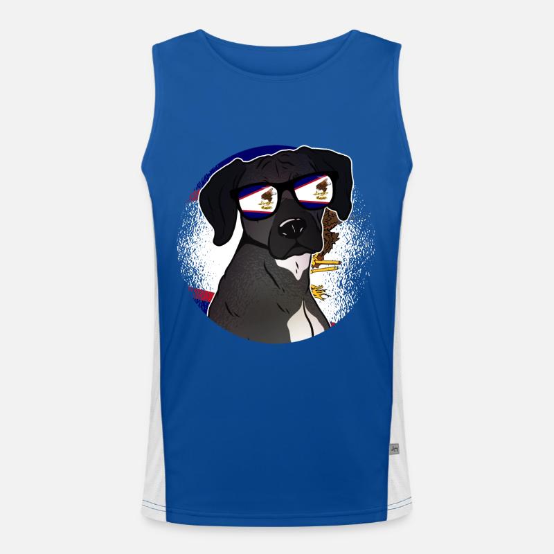 Amerikanisch-Samoa Funktionelles Kontrast-Tank Top für Männer 