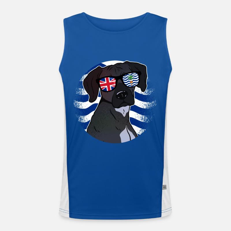 Britisches Territorium im Indischen Ozean Funktionelles Kontrast-Tank Top für Männer 