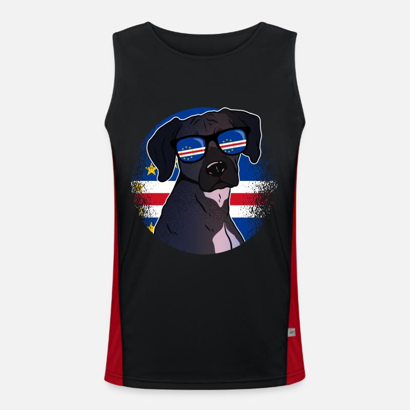 Cap Vert Débardeur respirant contrasté Homme 