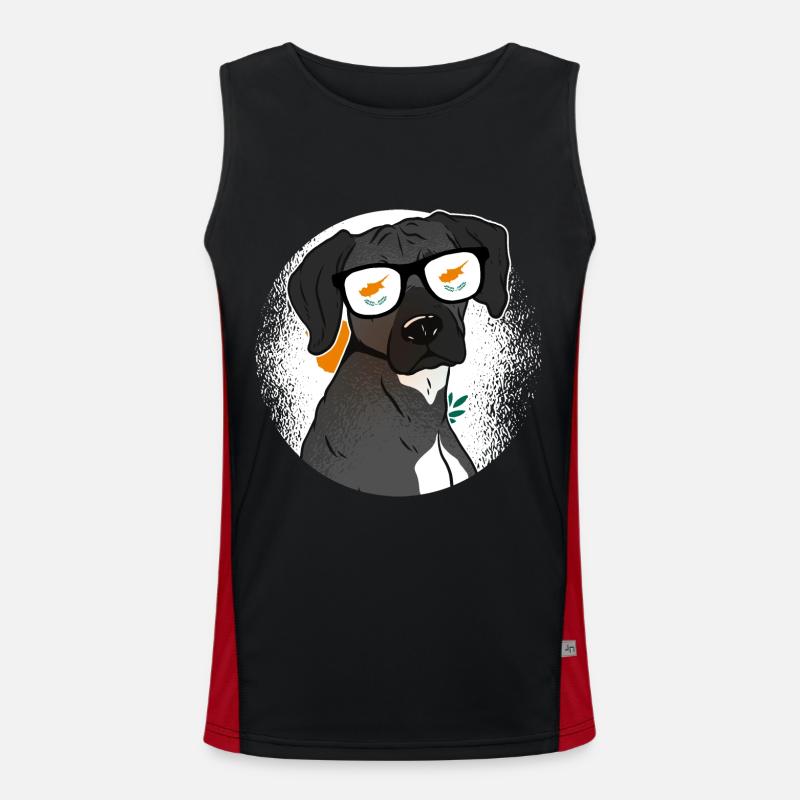 Zypern Funktionelles Kontrast-Tank Top für Männer 