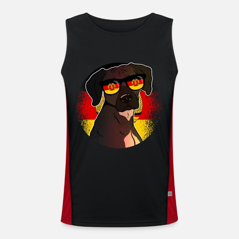 DDR Funktionelles Kontrast-Tank Top für Männer 