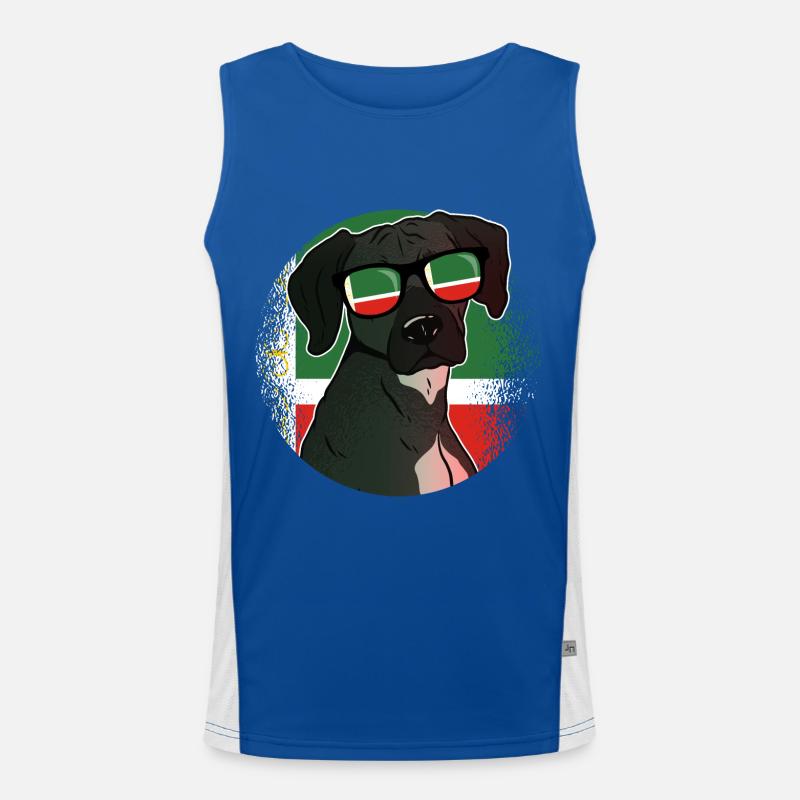 Tschetschenien Funktionelles Kontrast-Tank Top für Männer 