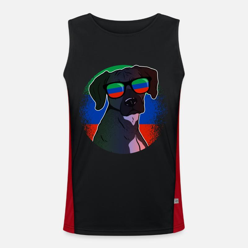 Dagestan Funktionelles Kontrast-Tank Top für Männer 