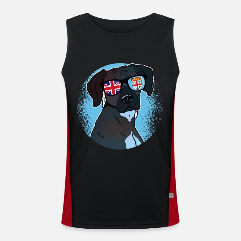 Fidschi Funktionelles Kontrast-Tank Top für Männer 