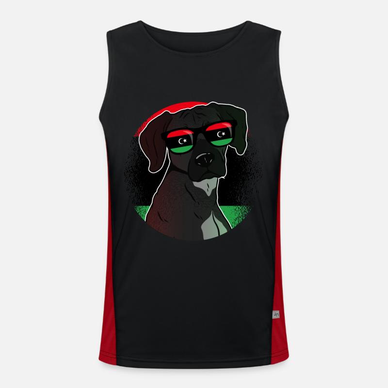 Libya Men's Functional Contrast Tank Top 