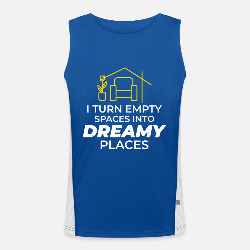 Interior Designer Decoration Design Professional Men's Functional Contrast Tank Top 