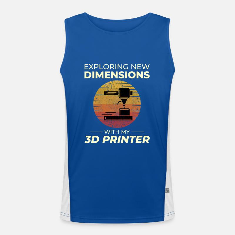 Imprimante 3D Impression 3D Débardeur respirant contrasté Homme 
