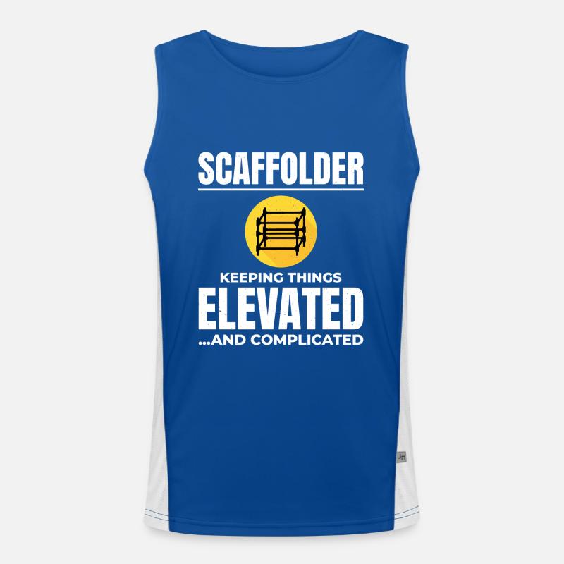 Plate-forme d’échafaudage d’échafaudage de constructeur d’échafaudages Débardeur respirant contrasté Homme 