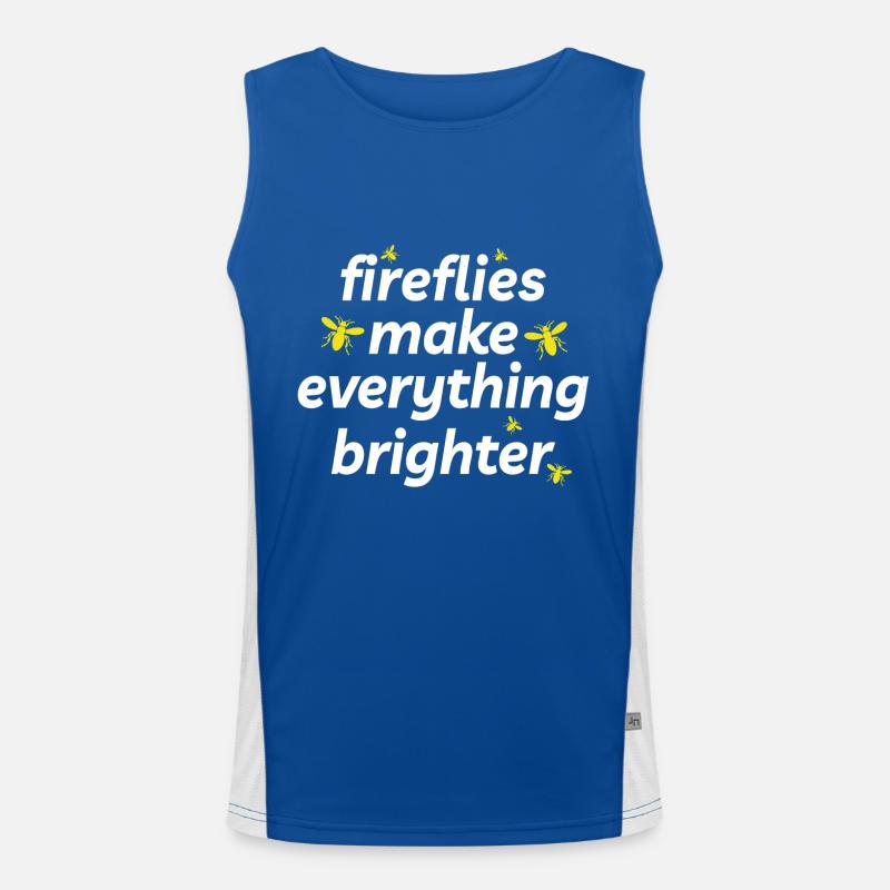 Fireflies Firefly Lightning Bug Insect Collector Men's Functional Contrast Tank Top 