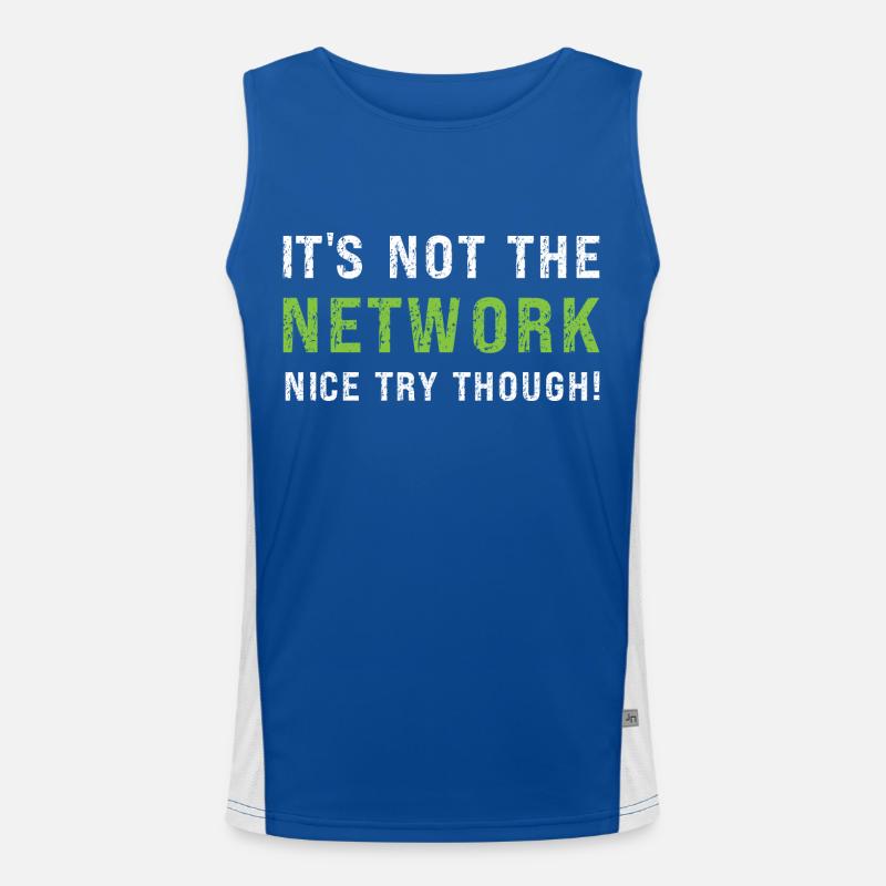 Network Administrator Network Engineer Men's Functional Contrast Tank Top 