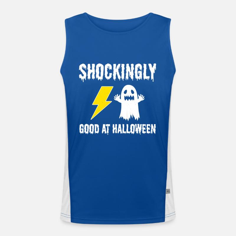 Electrician Halloween: Shockingly Good Technician Men's Functional Contrast Tank Top 