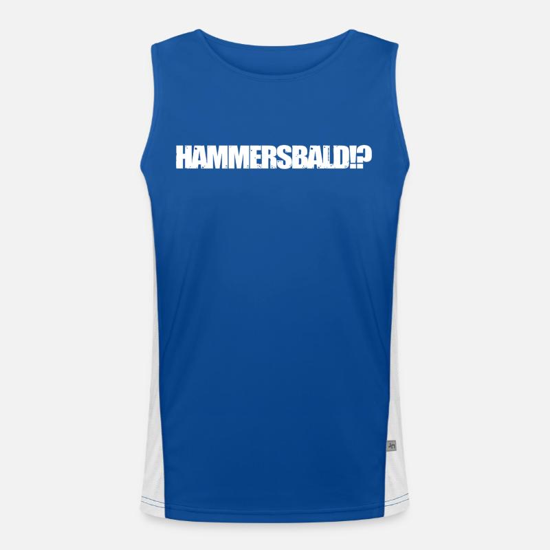 HAMMERSSOON ?! BLANC Débardeur respirant contrasté Homme 