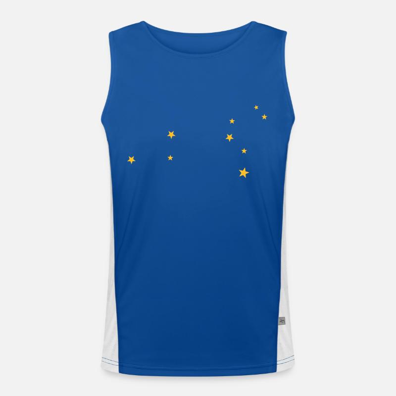 Löwe Sternbild Funktionelles Kontrast-Tank Top für Männer 