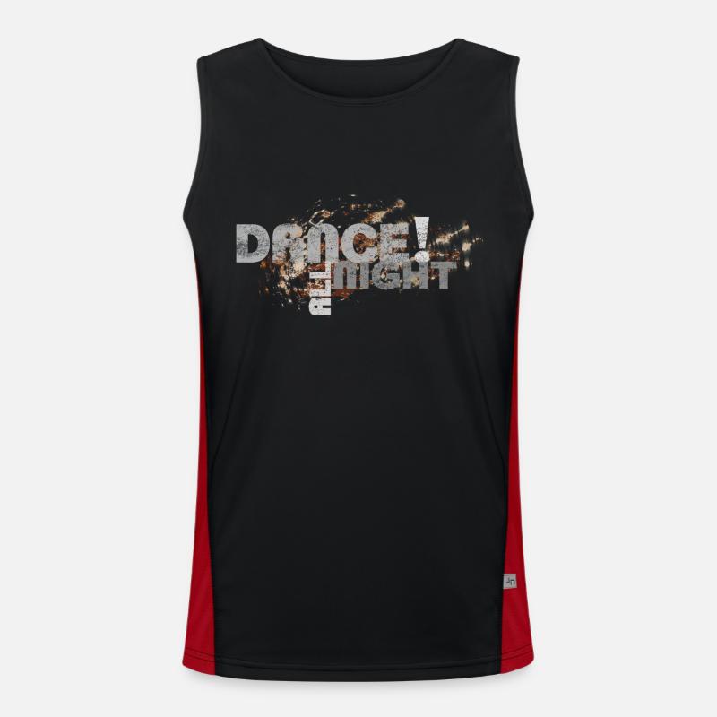 dance all night | Dance Shirts Men's Functional Contrast Tank Top 