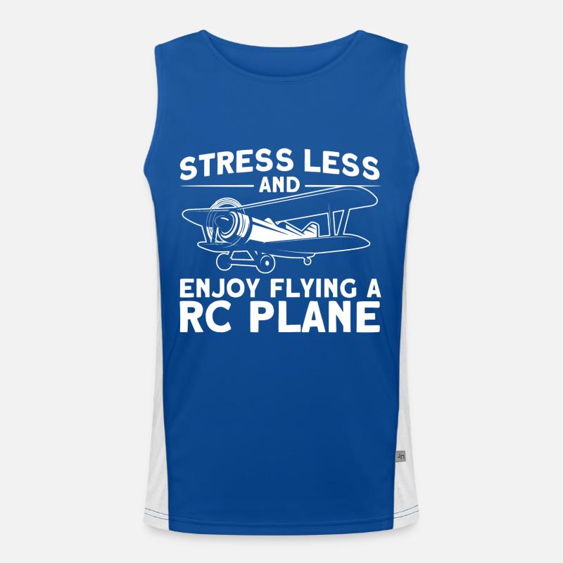 Modèle d’avion Modèle d’avion Cadeau de vol Débardeur respirant contrasté Homme 