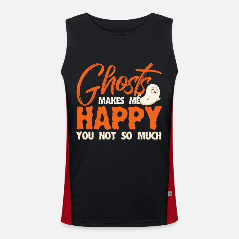 Ghost Hunters Ghosts Paranormal Investigation Men's Functional Contrast Tank Top 