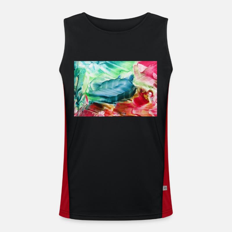 25Sentitoks Funktionelles Kontrast-Tank Top für Männer 