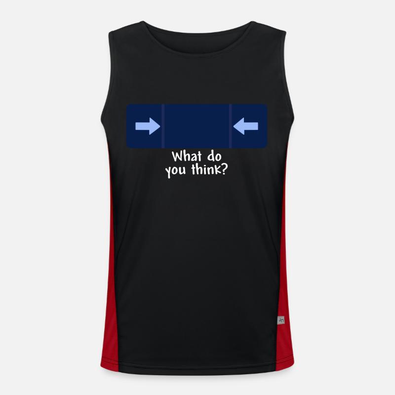 what do you think white Funktionelles Kontrast-Tank Top für Männer 