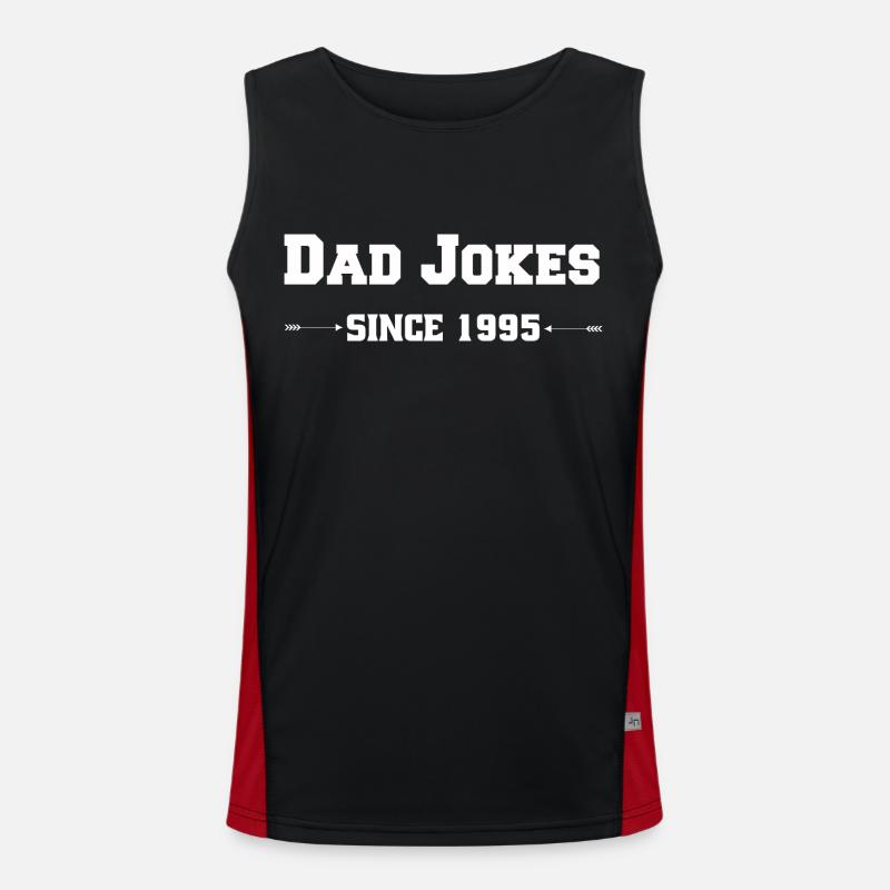 Papa Blagues depuis 1995 Débardeur respirant contrasté Homme 
