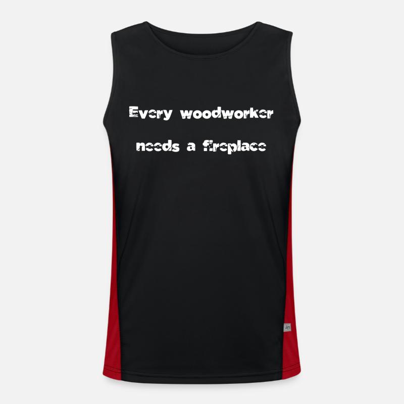 gift construction carpenter chainsaw grab awesome Funktionelles Kontrast-Tank Top für Männer 