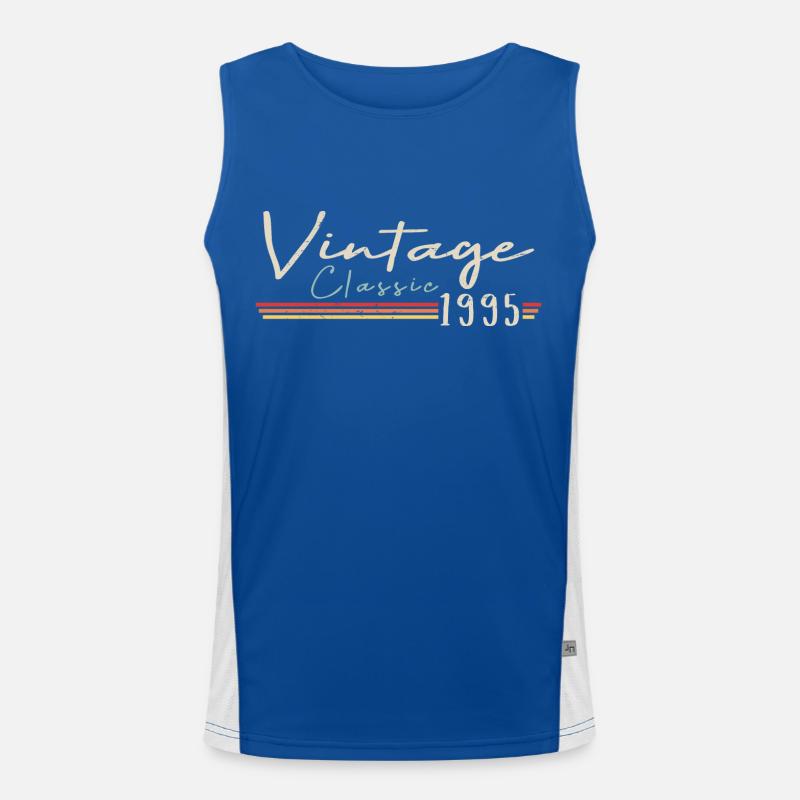 Vintage Original since 1995 Birthday Retro 1995 Men's Functional Contrast Tank Top 