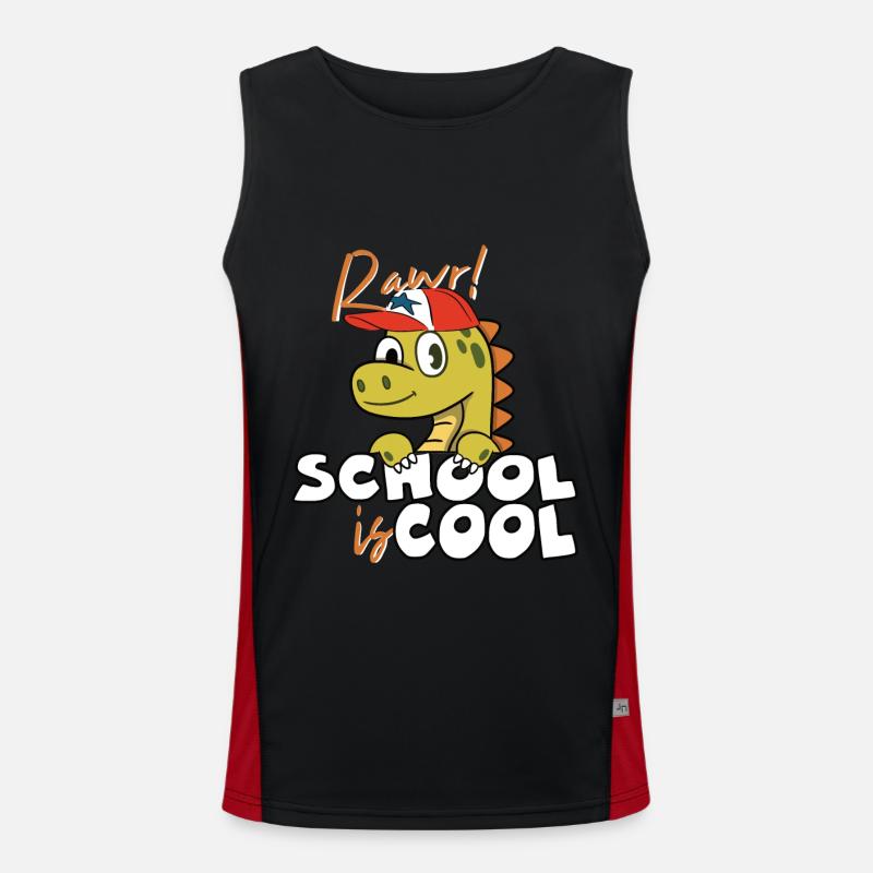 L’école Rawr est une école cool pour les débutants Débardeur respirant contrasté Homme 