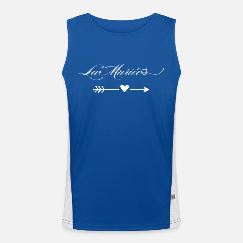 Die Braut Funktionelles Kontrast-Tank Top für Männer 