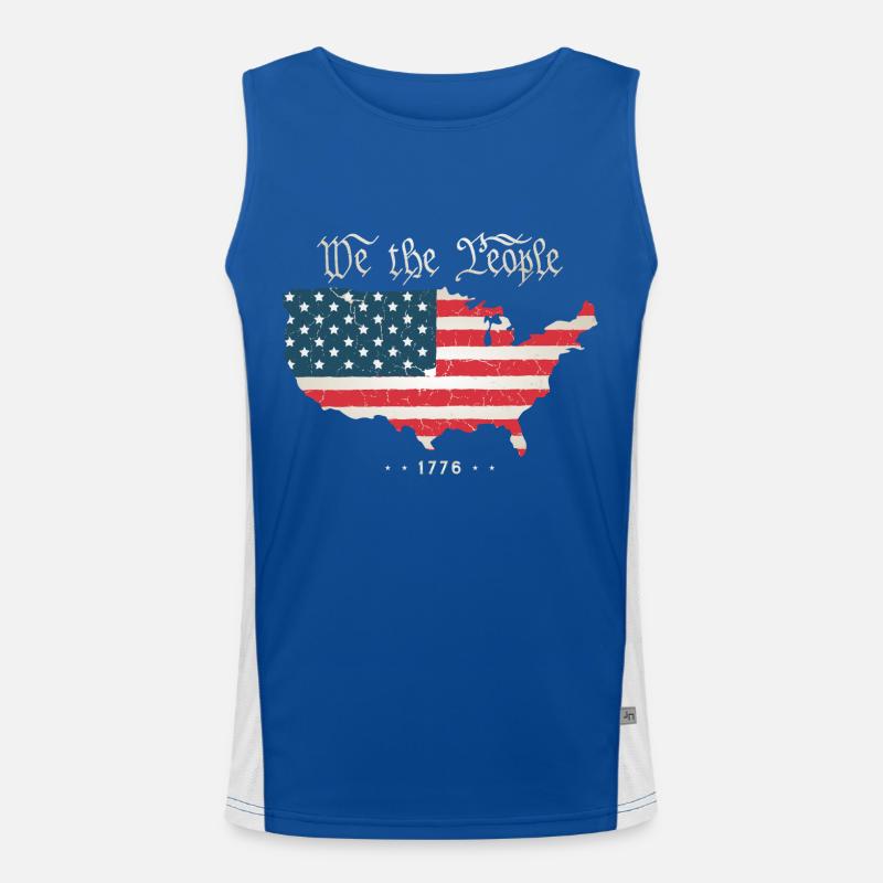 Wir das Volk - Verfassung der Gründerväter Funktionelles Kontrast-Tank Top für Männer 