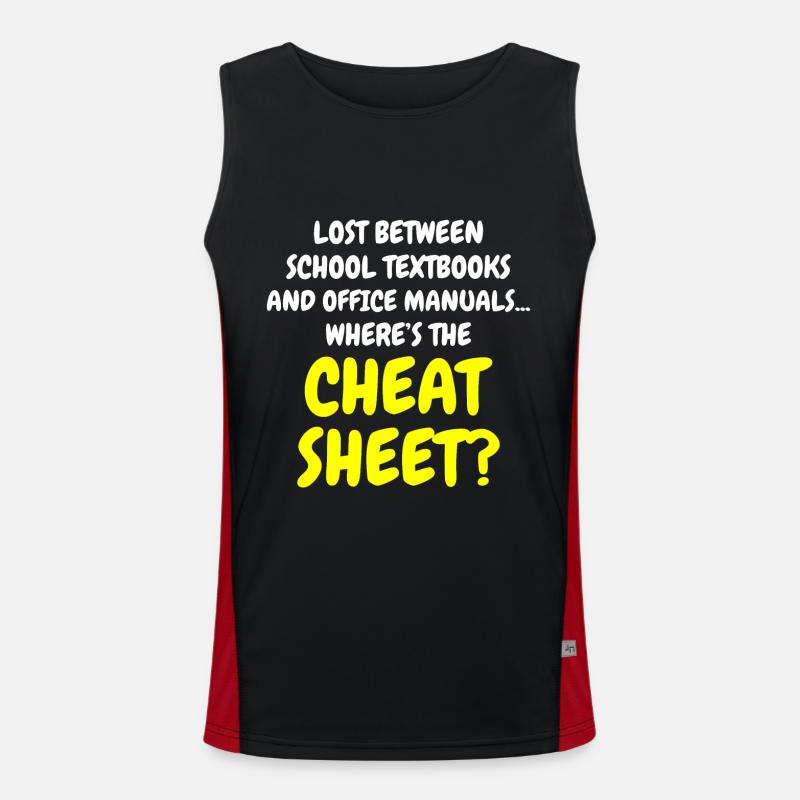 Work Memes Office-Humor Workplace Funny Men's Functional Contrast Tank Top 