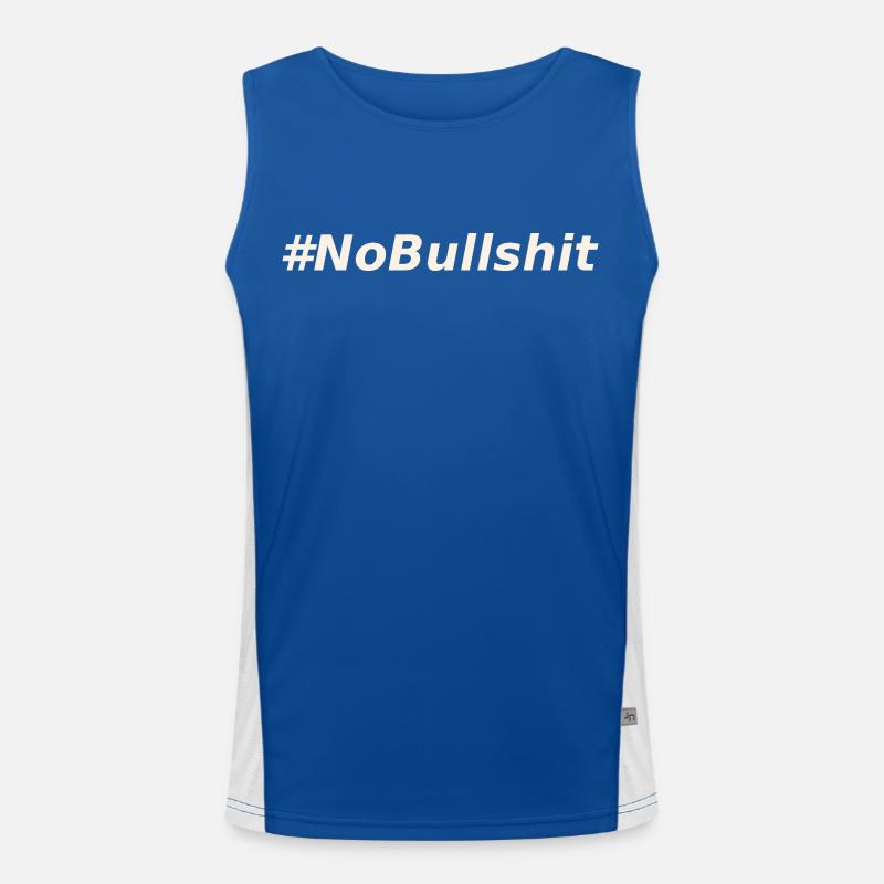 HASHTAG NO BULLSHIT #NoBullshit # No Bullshit Débardeur respirant contrasté Homme 
