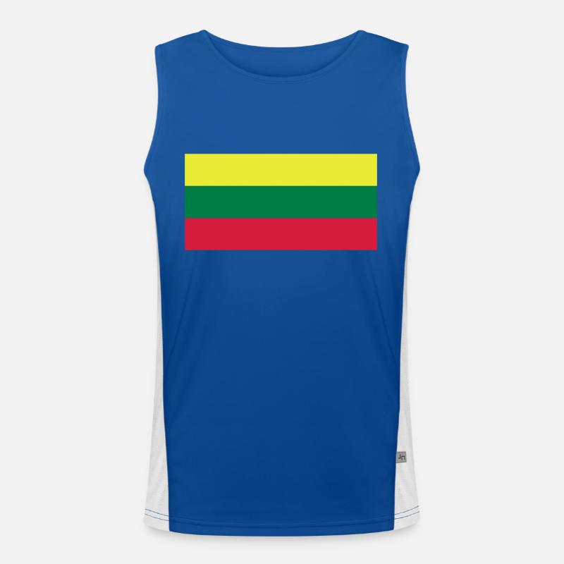 Lithuania Men's Functional Contrast Tank Top 