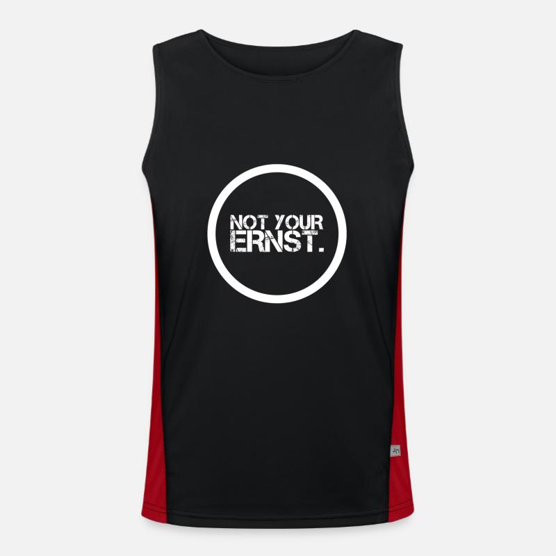 NOT YOUR ERNST nicht dein ernst Denglisch Shirt Funktionelles Kontrast-Tank Top für Männer 