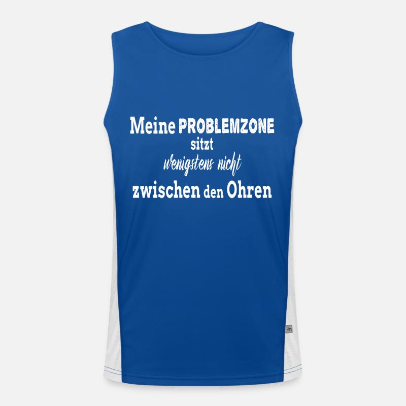 Intelligent Problemzone Funktionelles Kontrast-Tank Top für Männer 